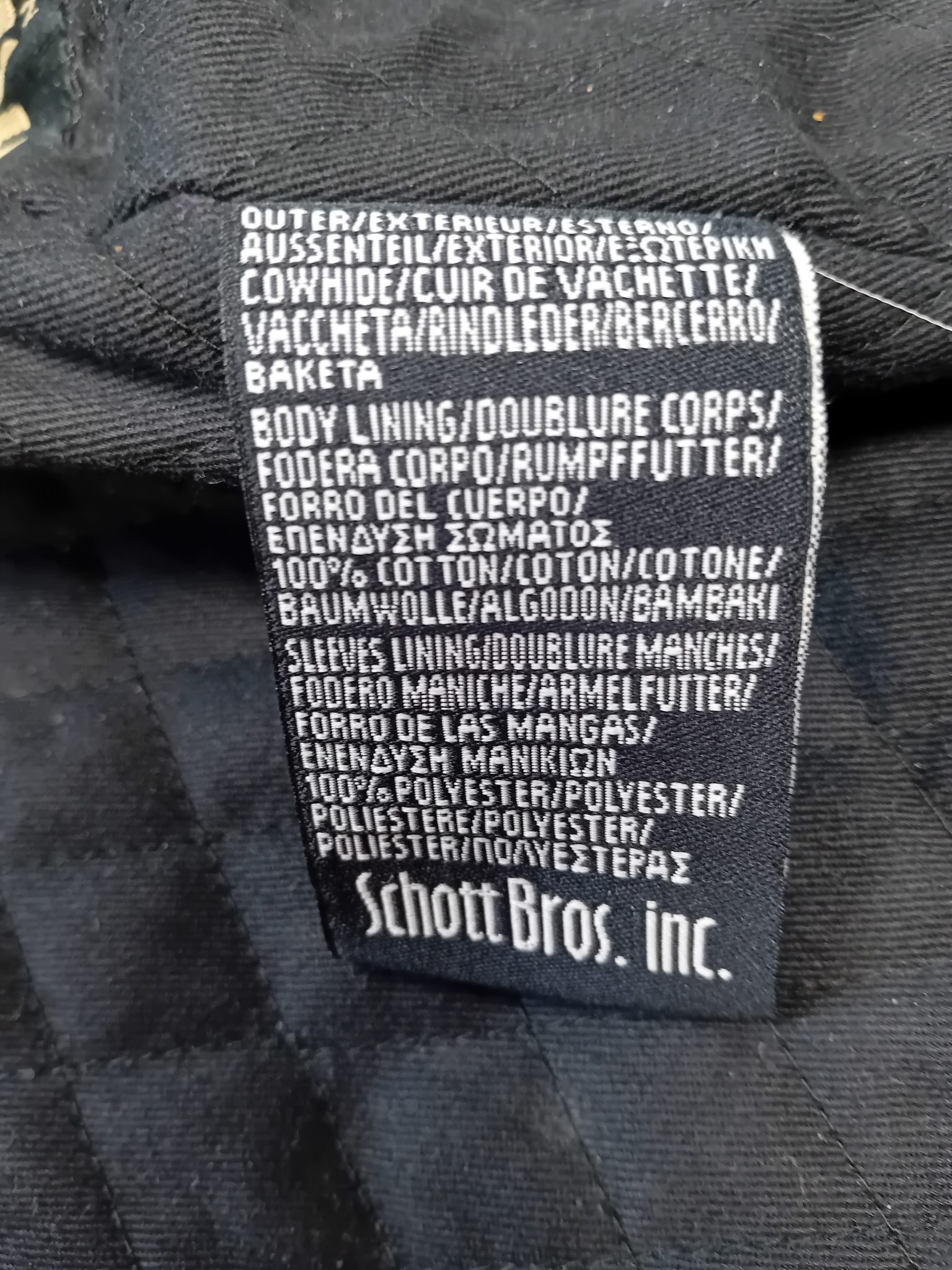 Blouson en cuir de vachette - Schott - Taille M – Image 6