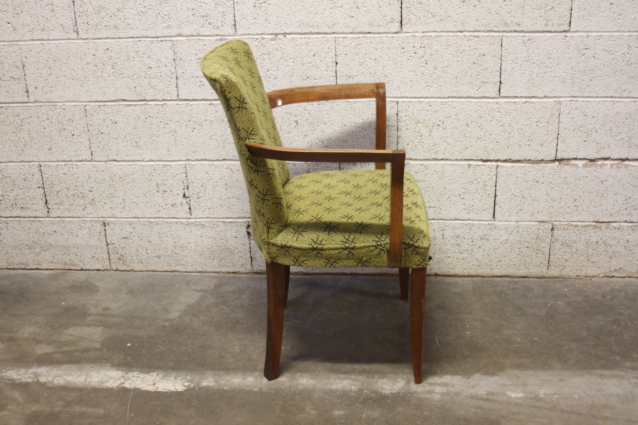Ancien fauteuil bridge Art Déco – Image 3