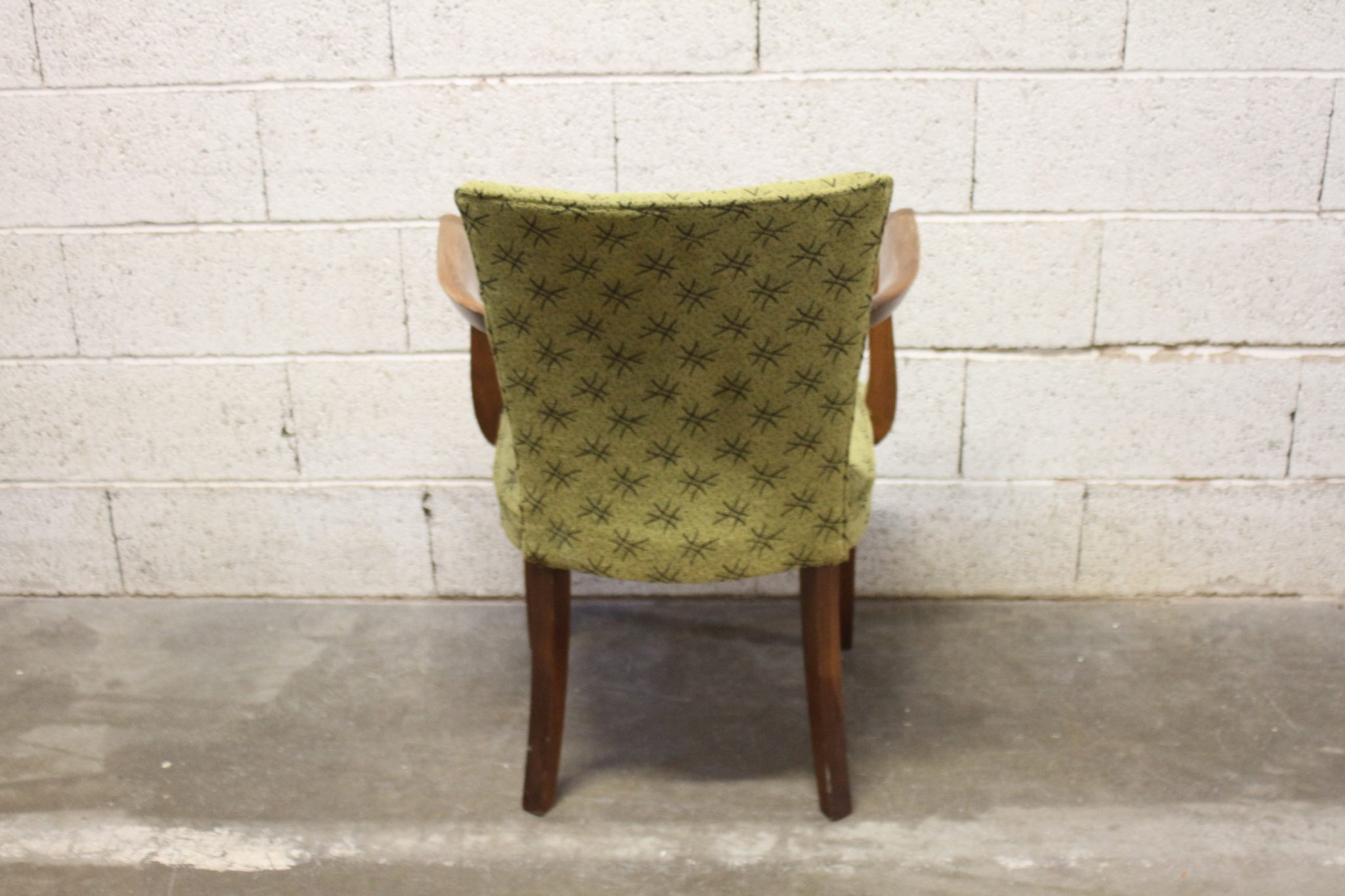 Ancien fauteuil bridge Art Déco – Image 4