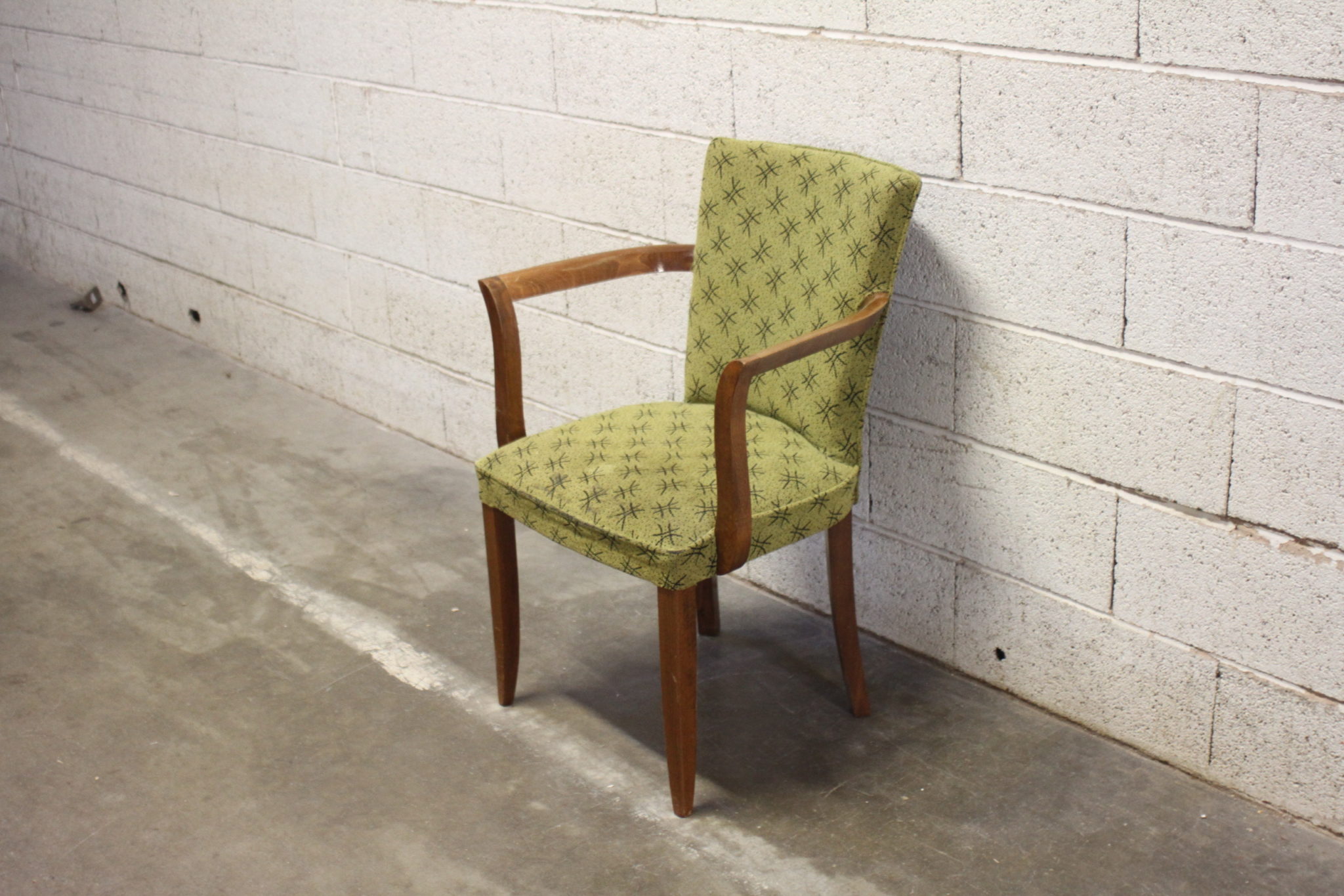 Ancien fauteuil bridge Art Déco