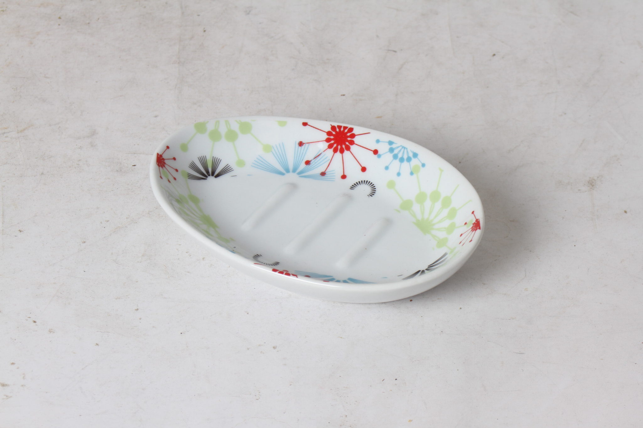 Porte savon coloré en céramique