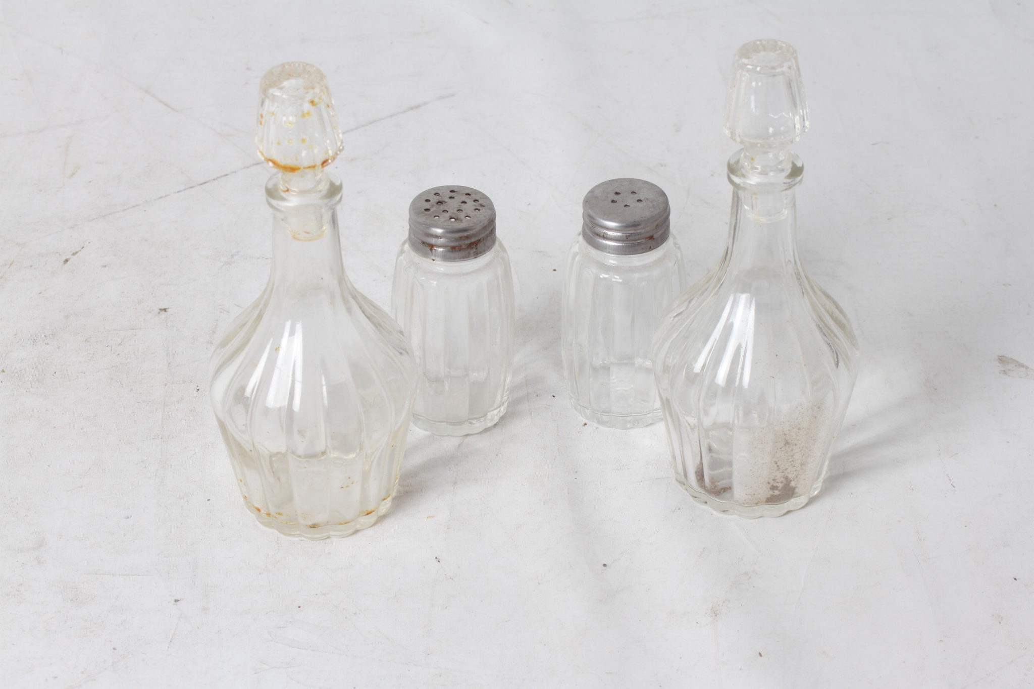 Serviteur de table en verre vintage - STO – Image 3