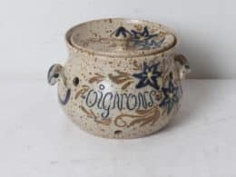 Pot à oignons en grès d'Alsace