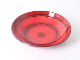 Saladier rouge en poterie
