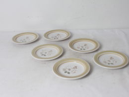 Six assiettes à dessert en Grès "Impressions by Daniele"
