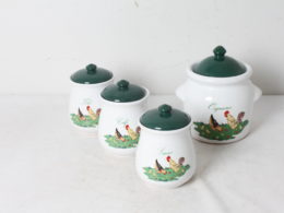 Ensemble de pots de cuisine Oignons / Thé / Sucre / Café