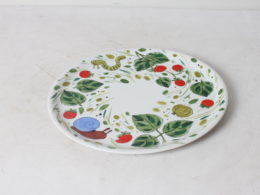 Plat de présentation rond coloré  - Helina Tilk