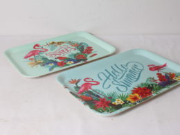 Plateaux en mélamine " Summer Vibes" & "Hello Summer"