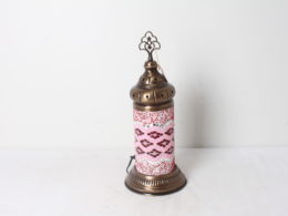 Lampe mosaïque et laiton