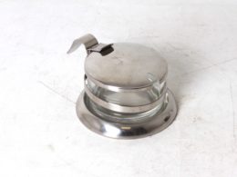 Serviteur à parmesan en verre et inox