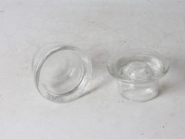 Beurrier à eau en verre épais