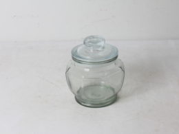 Bonbonnière en verre de forme octogonale