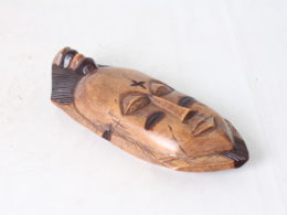 Masque en bois " Double vue"
