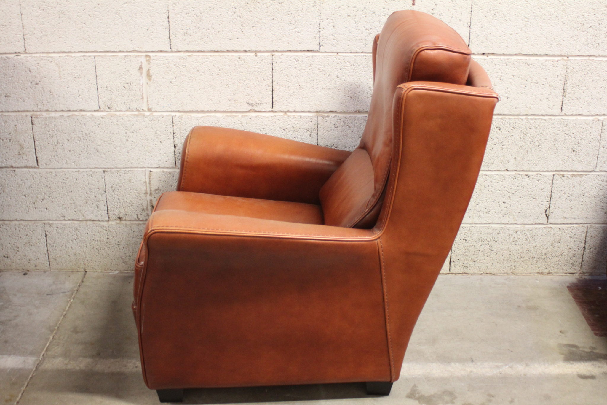 Salon en cuir couleur cognac – Image 6