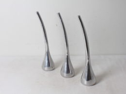 Vases soliflores modernistes en aluminium