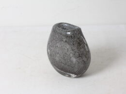 Vase en verre soufflé et bullé