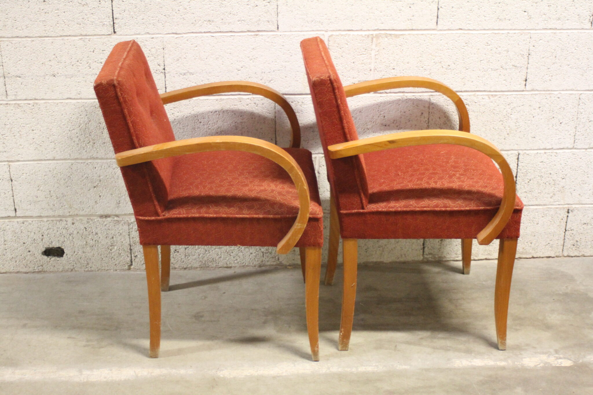 Paire d'anciens fauteuils bridge – Image 3