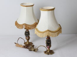 Paire de lampes en bronze d'art