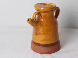 Cruche de barque en terre cuite vernissée
