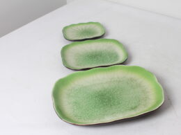 Assiettes en céramique émaillée