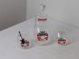 Carafe à whisky avec deux verre - Boxing