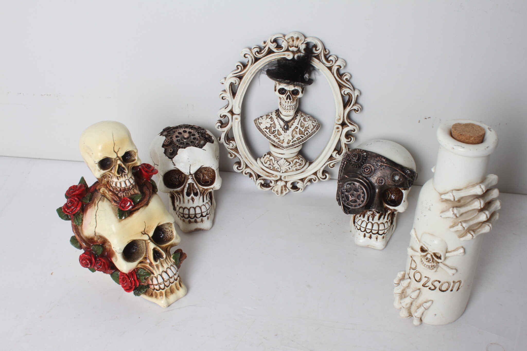 Lot de décorations Halloween Têtes de mort