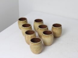 Lot de 8 tasses en céramique émaillée