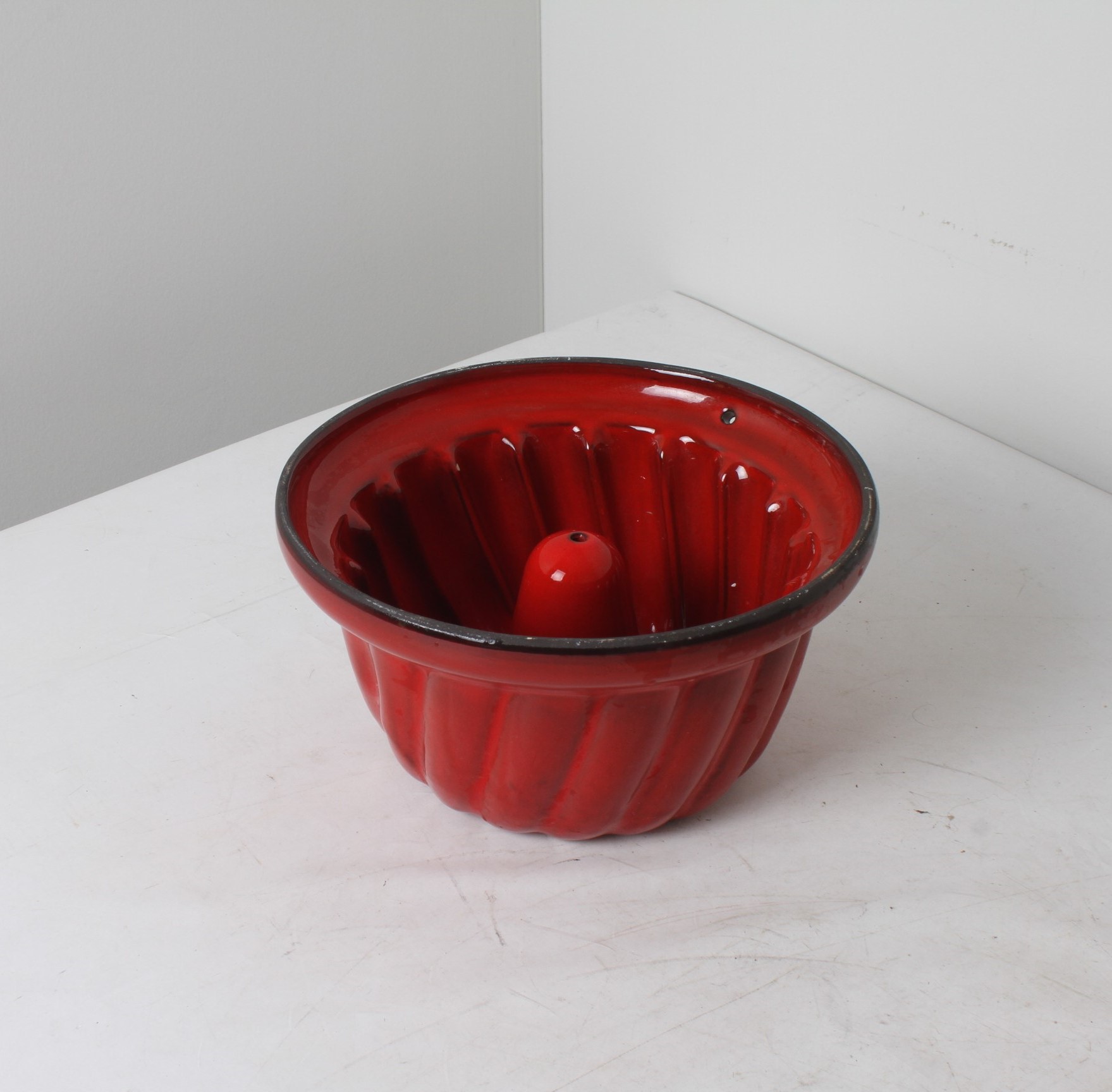Moule à Kougelhopf en poterie vernissée