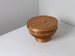 Corbeille à riz indonésienne tressée