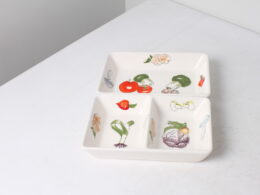 Paire de plats à hors d'oeuvre