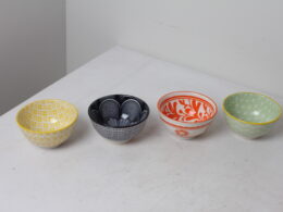 Coupelles multicolores en céramique