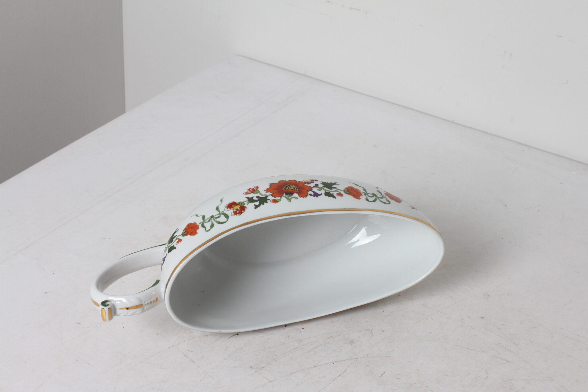 Ancienne saucière à décor floral – Image 3