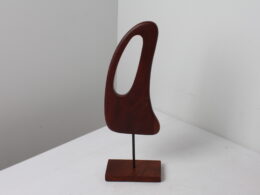 Sculpture décorative abstraite en acacia