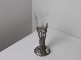 Vase en verre et étain Royal Selangor Pewter 1997