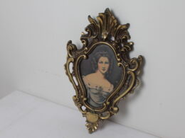 Ancien cadre photo en bronze