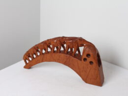 Sculpture en bois pont d’éléphants
