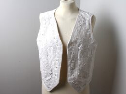 Gilet sans manche brodé - Taille 38