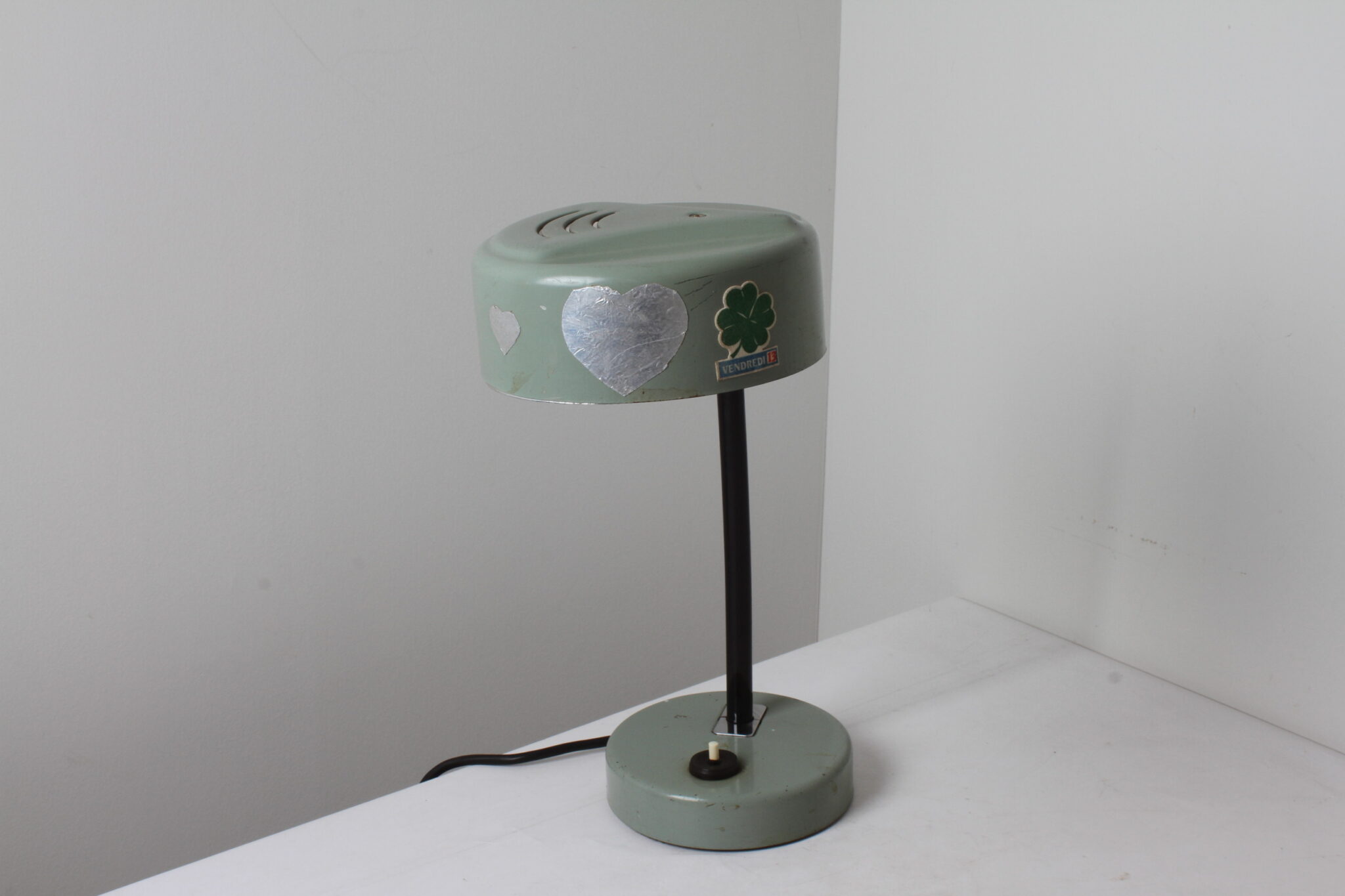 Ancienne lampe de bureau en métal – Image 2