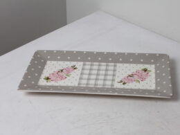 Plat de présentation décor rétro