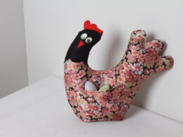 Bloque-porte poule en tissu