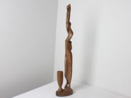 Sculpture abstraite en bois