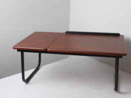 Table de lit inclinable en bois et métal