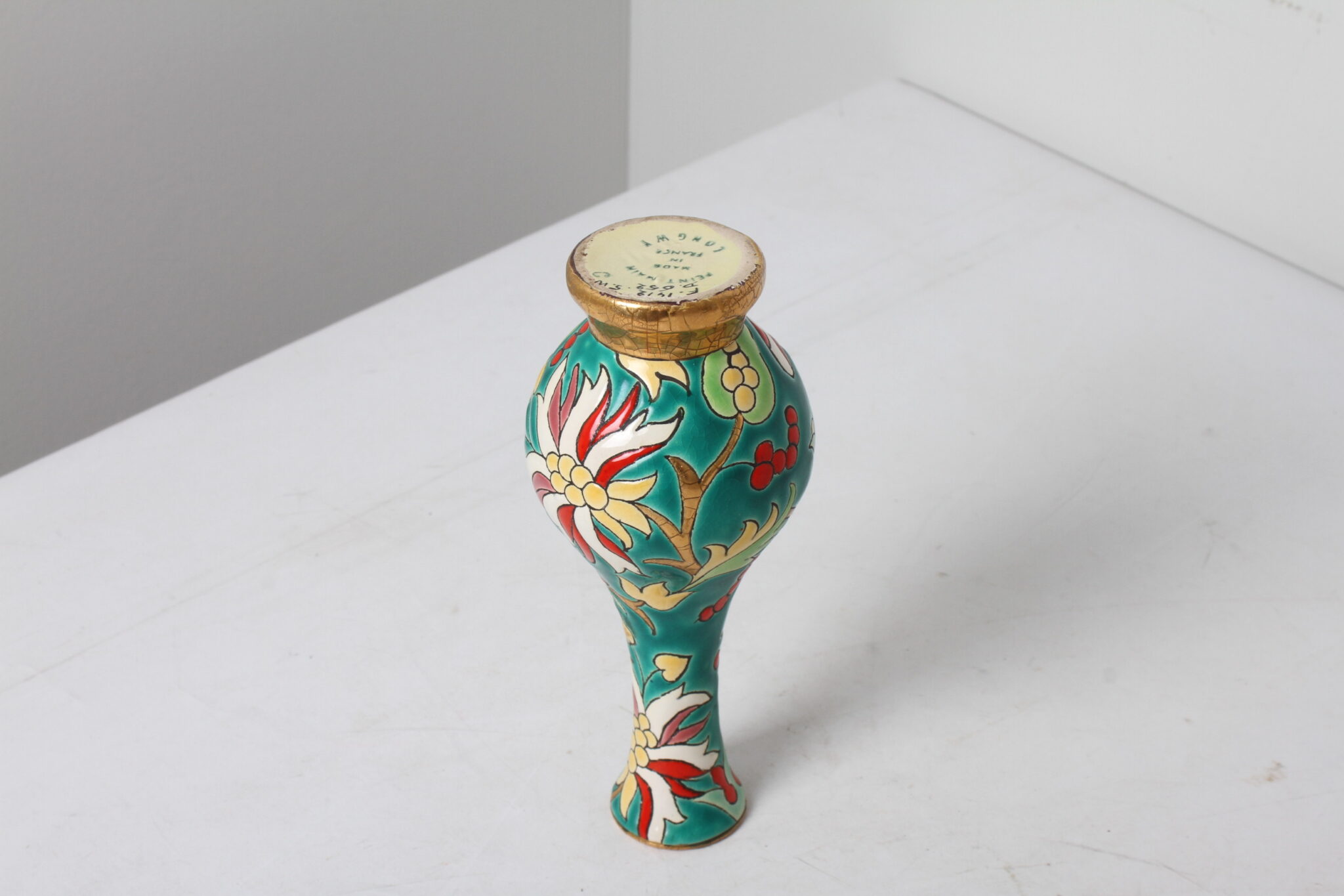 Vase soliflore en émaux de Longwy – Image 3