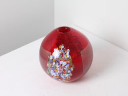 Vase boule en verre de Murano - CC Zecchin