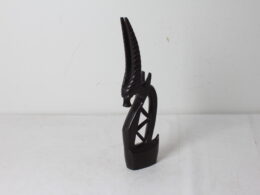 Sculpture antilope en ébène