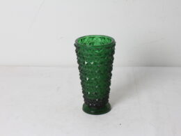 Vase vintage en verre taillé