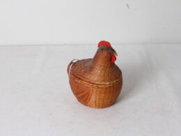 Panier à oeufs vintage en osier