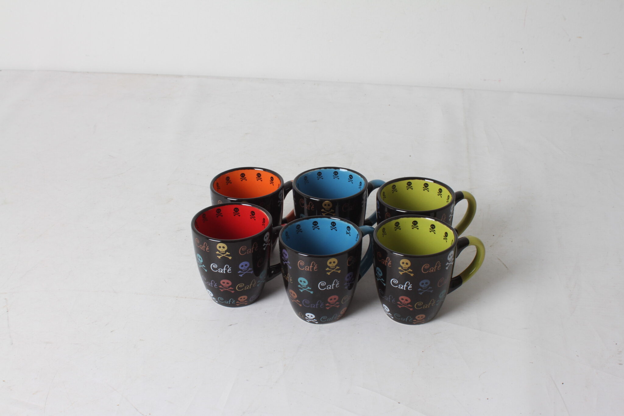 Tasses à expresso têtes de mort