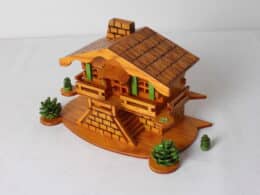 Tirelire chalet vintage - Art Populaire