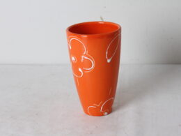 Vase en céramique orange